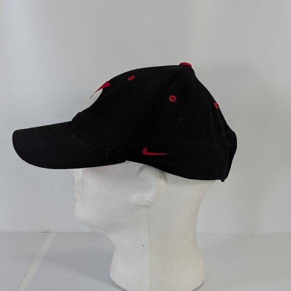 Nike Portland Trail Blazers Embroidered Logo Wool Strapback Cap Hat OS Black - Picture 4 of 8
